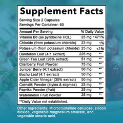 Water Flush capsules- Dandelion Leaf 225mg – Fast-acting Detox 30/60/120 Caps