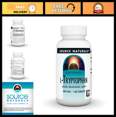 L-Tryptophan 500mg for Mood Support, Relaxation & Sleep Aid – 120 Tablets