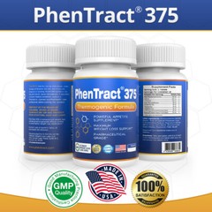 PhenTract375® PhenPhen Extreme Strong Diet Pills Fat Burn Energy Charger 2 PACK