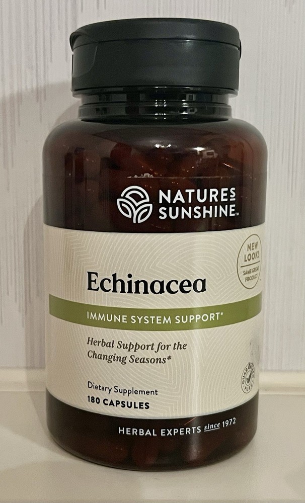 Nature’s Sunshine Echinacea 180 Capsules Dietary Supplement NEW