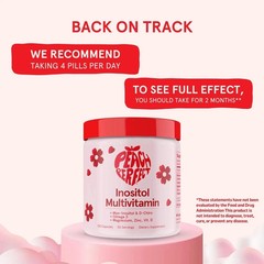 Peach Perfect Inositol Multivitamin + Myo-Inositol & D-Chiro, 120 Capsule s