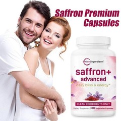 Micro Ingredients Saffron+ Advanced Supplements 60 Veggie Capsule Supplement
