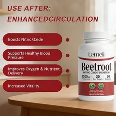 Lemeli Beet Root Supplement 60 Capsules, Lemeli Beetroot – 1300mg