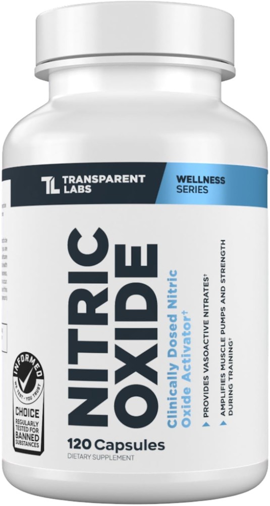 Transparent Labs Nitric Oxide – Booster 120 Count (Pack of 1)