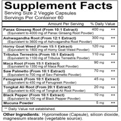 Enhance Athletic Performance Supplements Boost Energy Endurance 120 Capsules US