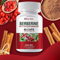 High Absorption,Blood Sugar Support Supplement 5000mg Berberine Extract 60 Caps