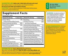 Nature Made Multivitamin Tablets with Iron, Multivitamin for Women and Men for D