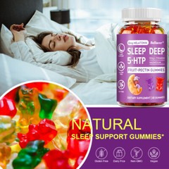 Sleep Deep 5-HTP Gummies,Supports Sleep,Improves Mood,Promotes Calm Mind
