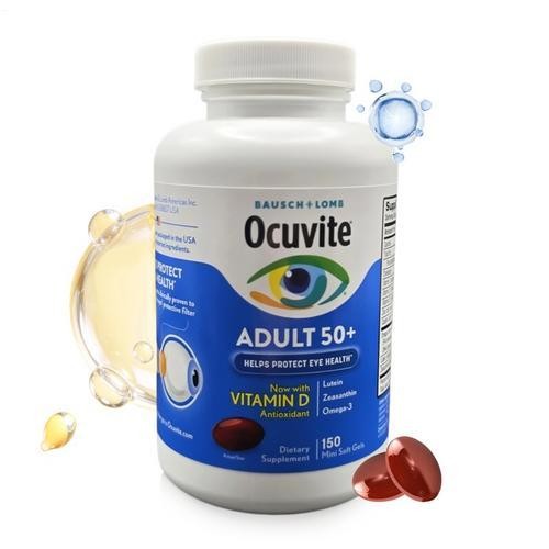 Eye Vitamin & Mineral Supplement Adult 50+, 150 Softgels, Protects Eye Health