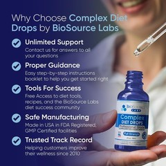 BioSource Labs Complex Diet Drops – Best Natural Drops for Men and Women 1 Bo…