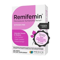 Menopause Supplements Black Cohosh Estrogen-Free 120 Tablets Clinically Proven