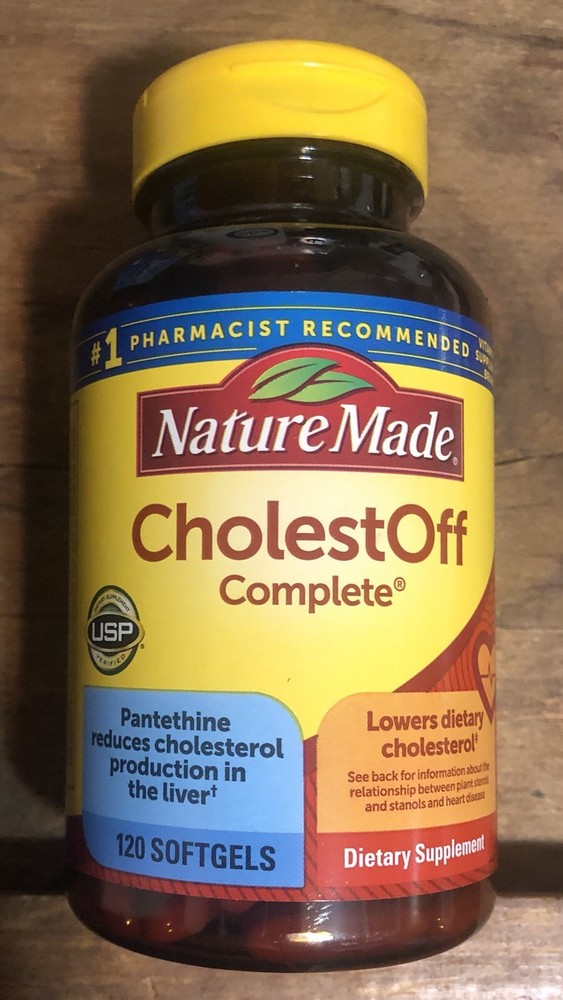NATURE MADE CholestOFF Complete 120 Softgels Reduces Cholesterol EXP 08/2027 NEW