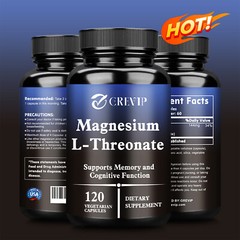 120pcs Magnesium L-Threonate 2000mg – Nootropic Brain Booster, Memory & Focus
