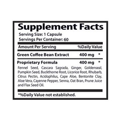 Goldenseal root GREEN COFFEE CLEANSE 400mg fat burner weight loss 2B