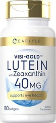 Lutein and Zeaxanthin 40 mg | 180 Softgels | Eye Health Vitamins | by Carlyle