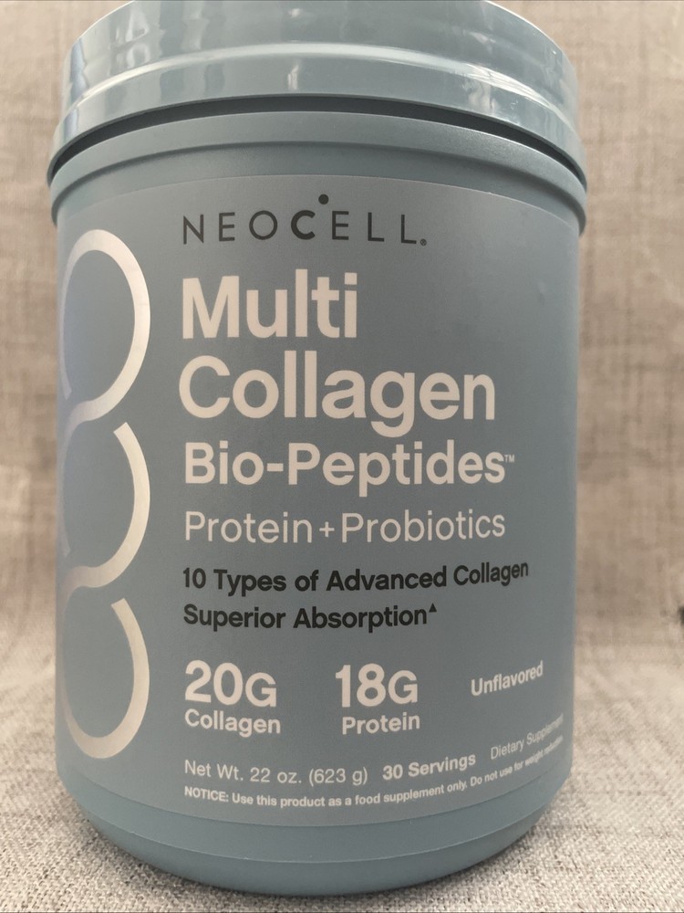NeoCell Multi Collagen Bio-Peptides Powder | 22oz | Advanced with Hyaluronic…