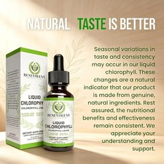 Chlorophyll Liquid Drops – Internal Deodorant, Detox Support & Gut Health