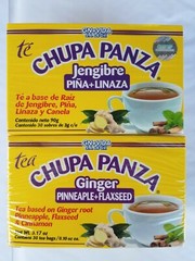 2 pack Tea Chupapanza Ginger, Pineapple and Flaxseed 30 tea bags Exp. 12/2027