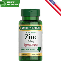 Zinc, Supports Immune System Function, Dietary Supplement, 50 Mg, Caplets, 100 C