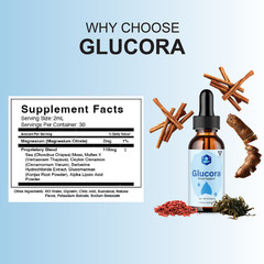 (5 Pack) Glucora Premium Blood Support Liquid Drop Supplement, Glucoras (10oz)