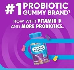 (2X Bottles) Digestive Advantage Daily Probiotic Gummies, 60CT 😋🍓💪