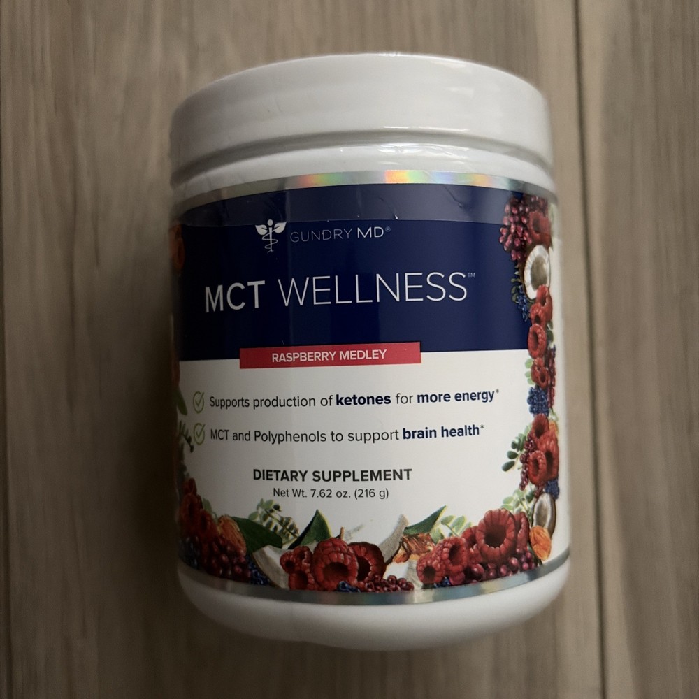 Gundry MD MCT Wellness Dietary Supplement Raspberry Weight Loss Energy MFG 09-24