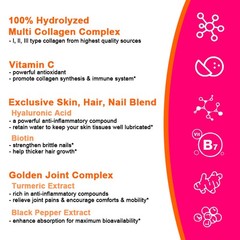 Collagen Supplement Enhance Skin Elasticity Nourish Hair Bone Health 120Capsules
