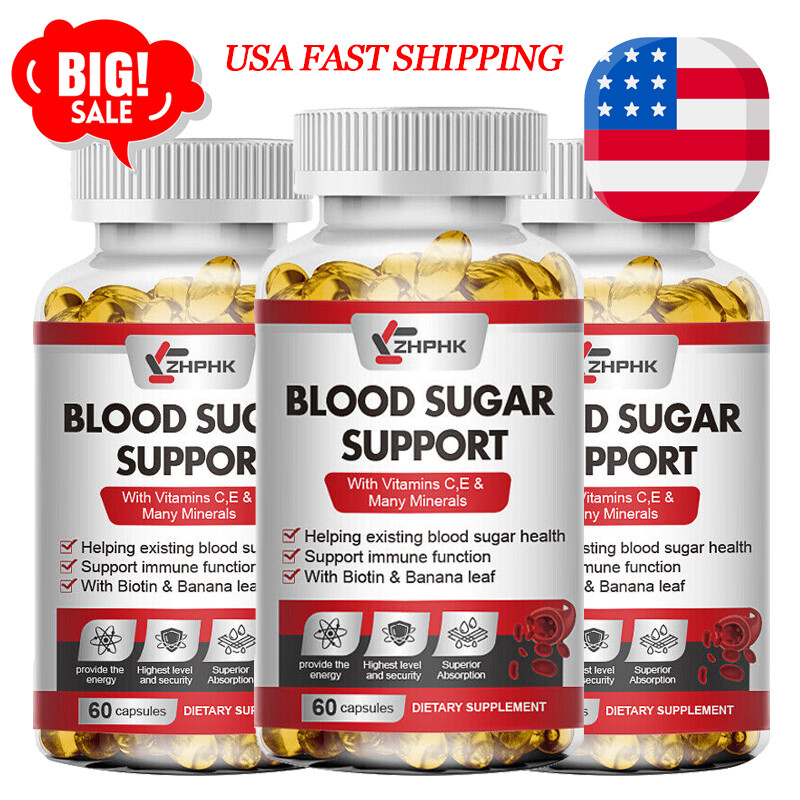 Natural Blood Balance Capsules – Blood Sugar Support & Blood Pressure Supplement