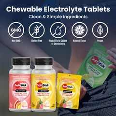 SaltStick Electrolyte FastChews with Caffeine 60 Citrus Burst Chewable Salt …