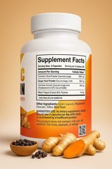 TURMERIC 95% CURCUMIN EXTRACT TUMERIC BLACK PEPPER ANTIOXIDANT BEST 240 caps