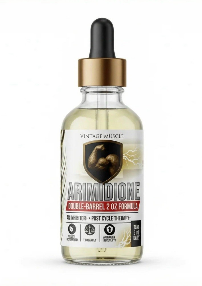 Arimidione Post Cycle, Estrogen Control & T Support Arimidione By Vintage Muscle