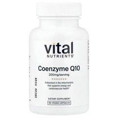 2 X Vital Nutrients, Coenzyme Q10, 200 mg, 60 Vegan Capsules