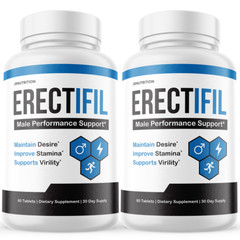 Erectifil Tablets – All Natural Support For Men – 2 Bottles