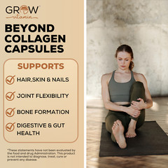 Grow Vitamin Multi Collagen Plus Types I, II, III, V, & X, 1800MG – 90 Capsules