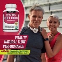 1 Sealed Organic Beet Root Energy + Antioxidant Supplement 90 Tabs NEW
