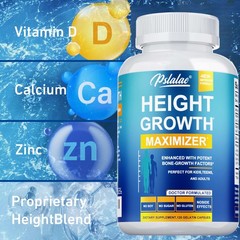 Height Growth Maximizer – Vitamin D3 – Strong Bones,Joint Health,Immune Support
