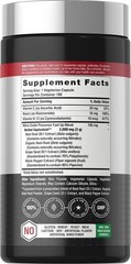 Horbäach Nitric Oxide Beet Root Capsules 180 Count Vegetarian Non-GMO
