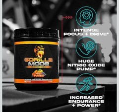 Gorilla Mind Pre Workout – Massive Pumps Laser Focus Energy Power -…