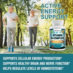 Balincer Vitamin B Complex , 30-120 Capsules with Vitamin C – High Potency
