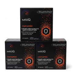 MitoQ + Curcumin 180 Capsules Cellular Dietary Supplement Exp 04 / 2027