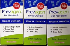 3 AUTHENTIC PREVAGEN REGULAR STRENGTH BRAIN HEALTH SUPPLEMENT 60 X3 180 CAPSULES