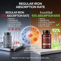 FerraVital Ferritin Support Iron Supplement For Women – Supports Healthy Iron