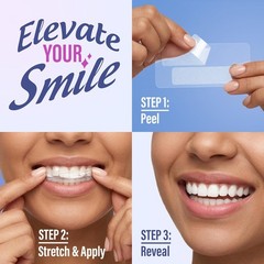 GuruNanda Teeth Whitening Strips-7-Day Treatment w/Non-Slip,Dry Strip Technology