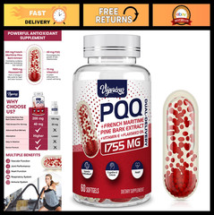 200mg Pycnogenol & PQQ – Premium Pine Bark Extract for Heart, Joint & Vascular H