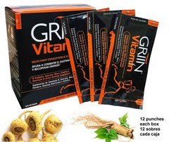 3 GRIIN VITAMIN MACA ROOT ENERGY LIQUID VITAMINS Maca Extract 12 10ml pouches ea