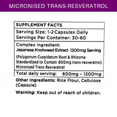 Spermidine Australia 10mg Per Capsule + Resveratrol 60s Anti Aging Supplements