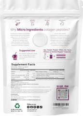 Multi Collagen Peptides Powder, 40 Stick Packs | Type I, II, III, V, X + Biotin,