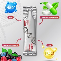 NAD+ Supplement 60pcs Premium Nicotinamide Riboside & Resveratrol DNA Repair