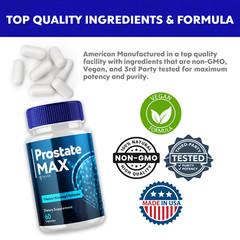 Prostate Max Formula Supplement Natural Vitamin for Health & Wellness 120 Caps