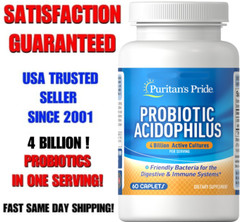 4 BILLION ✅ PROBIOTIC 60Capsules ✅ Trusted Puritan Brand! ✅ #1 USA Ebay Seller